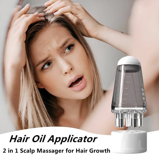 TYQ-05 Mini 6ML Scalp Applicator Comb with Ball Massager & Fluid Dispenser