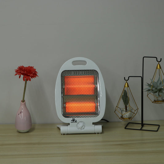 800W Instant Heating Quartz Electric Heater – Portable with Tip-Over Safety